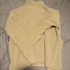 Stone high neck knit sweater